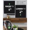 imageSANUS Height Adjustable Full Motion TV Wall Mount for 42quot to 90quot TVs  Raise or Lower TV 4quot After Install  Maximizes Compatibility with Your Setup  3 Step DIY wSmooth Extension Tilt ampamp Swivel