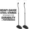 imageSANUS Height Adjustable Speaker Stands for Home Theater  Durable Design wTear Drop Base Fits Speakers up to 4lbs  13quot of ToolFree Height Adjustment  Easy DIY Assembly