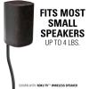 imageSANUS Height Adjustable Speaker Stands for Home Theater  Durable Design wTear Drop Base Fits Speakers up to 4lbs  13quot of ToolFree Height Adjustment  Easy DIY Assembly