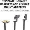 imageSANUS Height Adjustable Speaker Stands for Home Theater  Durable Design wTear Drop Base Fits Speakers up to 4lbs  13quot of ToolFree Height Adjustment  Easy DIY Assembly