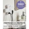 imageSANUS OnWall Surge Protector  6 Rotating Outlets  Fits Larger Plugs 1080 J  LowProfile ampamp Fireproof  White6 Outlets