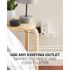 imageSANUS OnWall Surge Protector  6 Rotating Outlets  Fits Larger Plugs 1080 J  LowProfile ampamp Fireproof  White6 Outlets