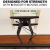 imageSANUS Premium Full Motion TV Mount ampamp in Wall TV Power ampamp Cable Management Kit