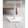imageSANUS Speaker Stand for Sonos One One SL ampamp Play1  Premium Fixed Height Speaker Stands wBuiltin Cable Channels ampamp Easy 3Step Install  White SingleWhite Stand  Single