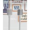 imageSANUS Speaker Stand for Sonos One One SL ampamp Play1  Premium Fixed Height Speaker Stands wBuiltin Cable Channels ampamp Easy 3Step Install  White SingleWhite Stands  Pair