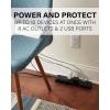 imageSANUS Surge Protected Power Strip  8 Outlets ampamp 2 USB Ports