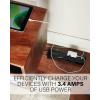 imageSANUS Surge Protected Power Strip  8 Outlets ampamp 2 USB Ports