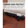 imageSANUS Surge Protected Power Strip with 6 Rotating and 2 Fixed outlets