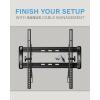 imageSANUS Tilting TV Mount  Universal 32 to 55 inch TV Wall Mount wLow Profile Design  Easy DIY Install Includes Lateral Shift ampamp All Hardware