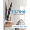 imageSANUS Tilting TV Wall Mount for 42quot to 90quot TVs  Low Profile ampamp Universal Design  Fight Screen Glare  Easy 3Step DIYSingle