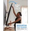 imageSANUS Tilting TV Wall Mount for 42quot to 90quot TVs  Universal Wall Mount TV Bracket w Low Profile ampamp 12 degree Tilt  DIY Install w Included Hardware