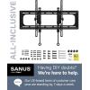 imageSANUS Tilting TV Wall Mount for 46quot  90 TVs or 150lbs  Premium Tilt Mount wUniversal Fit  Smooth 57quot Extension Allows for Cable Management  Includes Hardware ampamp Drill Template for Easy Install