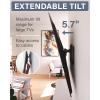 imageSANUS Tilting TV Wall Mount for 46quot  90 TVs or 150lbs  Premium Tilt Mount wUniversal Fit  Smooth 57quot Extension Allows for Cable Management  Includes Hardware ampamp Drill Template for Easy Install