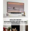 imageSANUS Universal Soundbar TV Mount Kit for Mounting Soundbars Under TV  Fits Most Sound Bars Up to 15 Lbs  Easy Install ampamp Full Motion Capability  SOASBM2