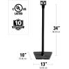 imageSANUS Wireless Sonos Speaker Stand for Sonos One Play1 ampamp Play3  AudioEnhancing Design with Builtin Cable Management  Pair Black  WSS22B1Black