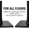 imageSANUS Wireless Sonos Speaker Stand for Sonos One Play1 ampamp Play3  AudioEnhancing Design with Builtin Cable Management  Pair Black  WSS22B1Black
