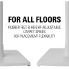 imageSANUS Wireless Sonos Speaker Stand for Sonos One Play1 ampamp Play3  AudioEnhancing Design with Builtin Cable Management  Pair Black  WSS22B1White