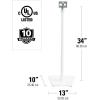imageSANUS Wireless Sonos Speaker Stand for Sonos One Play1 ampamp Play3  AudioEnhancing Design with Builtin Cable Management  Pair Black  WSS22B1White