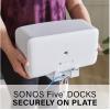 imageSANUS Wireless Speaker Stand for Sonos Five and Sonos Play5  Audio Enhancing Design for Vertical ampamp Horizontal Audio with Builtin Cable Management ampamp Premium Alloy Materials WSS52W2 BlackWhite