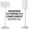 imageSANUS Wireless Speaker Stand for Sonos Five and Sonos Play5  Audio Enhancing Design for Vertical ampamp Horizontal Audio with Builtin Cable Management ampamp Premium Alloy Materials WSS52W2 BlackWhite