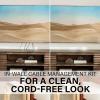 imageSANUS inWall Cable Management Kit  Hides AV Cables Behind The Wall  SAIWCM2W1