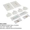 imageSANUS inWall Cable Management Kit  Hides AV Cables Behind The Wall  SAIWCM2W1