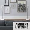 imageSanus Adjustable Height Wireless Speaker Stands Designed for SONOS ONE ONE SL Play1 and Play3  ToolFree Height Adjust Up to 16quot with Built in Cable Management  Single WhiteWhite Stands  Pair