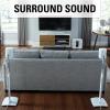 imageSanus Adjustable Height Wireless Speaker Stands Designed for SONOS ONE ONE SL Play1 and Play3  ToolFree Height Adjust Up to 16quot with Built in Cable Management  Single WhiteWhite Stands  Pair