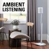 imageSanus Adjustable Height Wireless Speaker Stands Designed for SONOS ONE ONE SL Play1 and Play3  ToolFree Height Adjust Up to 16quot with Built in Cable Management  Single WhiteWhite Stand  Single