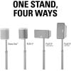 imageSanus Adjustable Height Wireless Speaker Stands Designed for SONOS ONE ONE SL Play1 and Play3  ToolFree Height Adjust Up to 16quot with Built in Cable Management  Single WhiteWhite Stands  Pair