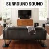 imageSanus Adjustable Height Wireless Speaker Stands Designed for SONOS ONE ONE SL Play1 and Play3  ToolFree Height Adjust Up to 16quot with Built in Cable Management  Single WhiteBlack Stand  Single