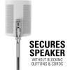 imageSanus Adjustable Height Wireless Speaker Stands Designed for SONOS ONE ONE SL Play1 and Play3  ToolFree Height Adjust Up to 16quot with Built in Cable Management  Single WhiteWhite Stands  Pair