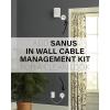 imageSanus Adjustable Speaker Wall Mounts Designed for SONOS ONE Play1 ampamp Play3  Pair WhiteBlack