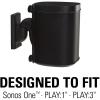 imageSanus Adjustable Speaker Wall Mounts Designed for SONOS ONE Play1 ampamp Play3  Pair WhiteBlack