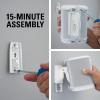 imageSanus Adjustable Speaker Wall Mounts Designed for SONOS ONE Play1 ampamp Play3  Pair WhiteWhite