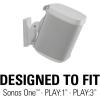 imageSanus Adjustable Speaker Wall Mounts Designed for SONOS ONE Play1 ampamp Play3  Pair WhiteWhite