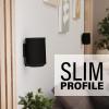imageSanus Fixed Speaker Wall Mounts for Sonos Era 100  Low Profile Speaker Mounts with Easy 3Step Install ampamp Included Hardware  Black Set of 2 MountsBlack Single