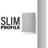 imageSanus Fixed Speaker Wall Mounts for Sonos Era 100  Low Profile Speaker Mounts with Easy 3Step Install ampamp Included Hardware  Black Set of 2 MountsWhite Pair