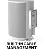 imageSanus Fixed Speaker Wall Mounts for Sonos Era 100  Low Profile Speaker Mounts with Easy 3Step Install ampamp Included Hardware  Black Set of 2 MountsWhite Single