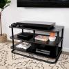 imageSanus Heavy Duty Stand For AV Equipment  Versatile Design Looks Great Holding A TV In The Living Room Or Supporting Up To 400lbs of Heavy Audio Equipment In The Back Closet