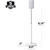 imageSanus HeightAdjustable Speaker Stands Pair for Sonos Era 100  Premium Speaker Stand wDurable Steel Design ampamp Builtin Cable Managment  Easy DIY Install  BlackWhite Single