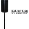 imageSanus HeightAdjustable Speaker Stands Pair for Sonos Era 100  Premium Speaker Stand wDurable Steel Design ampamp Builtin Cable Managment  Easy DIY Install  BlackBlack Pair