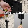 imageSanus HeightAdjustable Speaker Stands Pair for Sonos Era 100  Premium Speaker Stand wDurable Steel Design ampamp Builtin Cable Managment  Easy DIY Install  BlackBlack Single