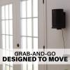 imageSanus Indoor ampamp Outdoor Mount Designed for Sonos Move Speaker Save Shelf ampamp Table SpaceWeather Resistant  WSSMM1B2 Black