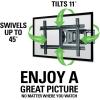 imageSanus MLF13B1 Articulating Universal Wall Mount for 3780Inch Screen BLack