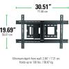 imageSanus MLF13B1 Articulating Universal Wall Mount for 3780Inch Screen BLack