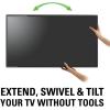 imageSanus MLF13B1 Articulating Universal Wall Mount for 3780Inch Screen BLack