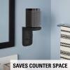 imageSanus Outlet Shelf Speaker Mount  Heavy Duty Shelf Holds Devices up to 10 lbs  DIY Install Works with Both Standard ampamp Decora Outlets  Perfect for Sonos ampamp Other Smart SpeakersBlack