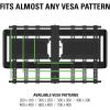 imageSanus Premium Full Motion Super Slim TV Wall Mount Bracket for 40quot 84quot TVs Holds Your TV Only 186 from The Wall Features 8 of Tilt 50 of Swivel 135 of Extension VLF613 B1 Black