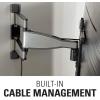imageSanus Premium Full Motion TV Wall Mount for 32quot  55quot TVs  Stainless Steel Finish with FluidMotion Design for Smooth Extension Tilt